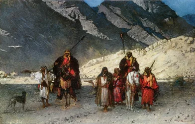 In montagna, anni 1870